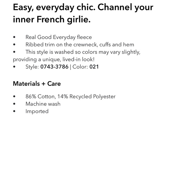 Aerie Tres Chic Keyhole Sweatshirt NWOT - Picture 6 of 15